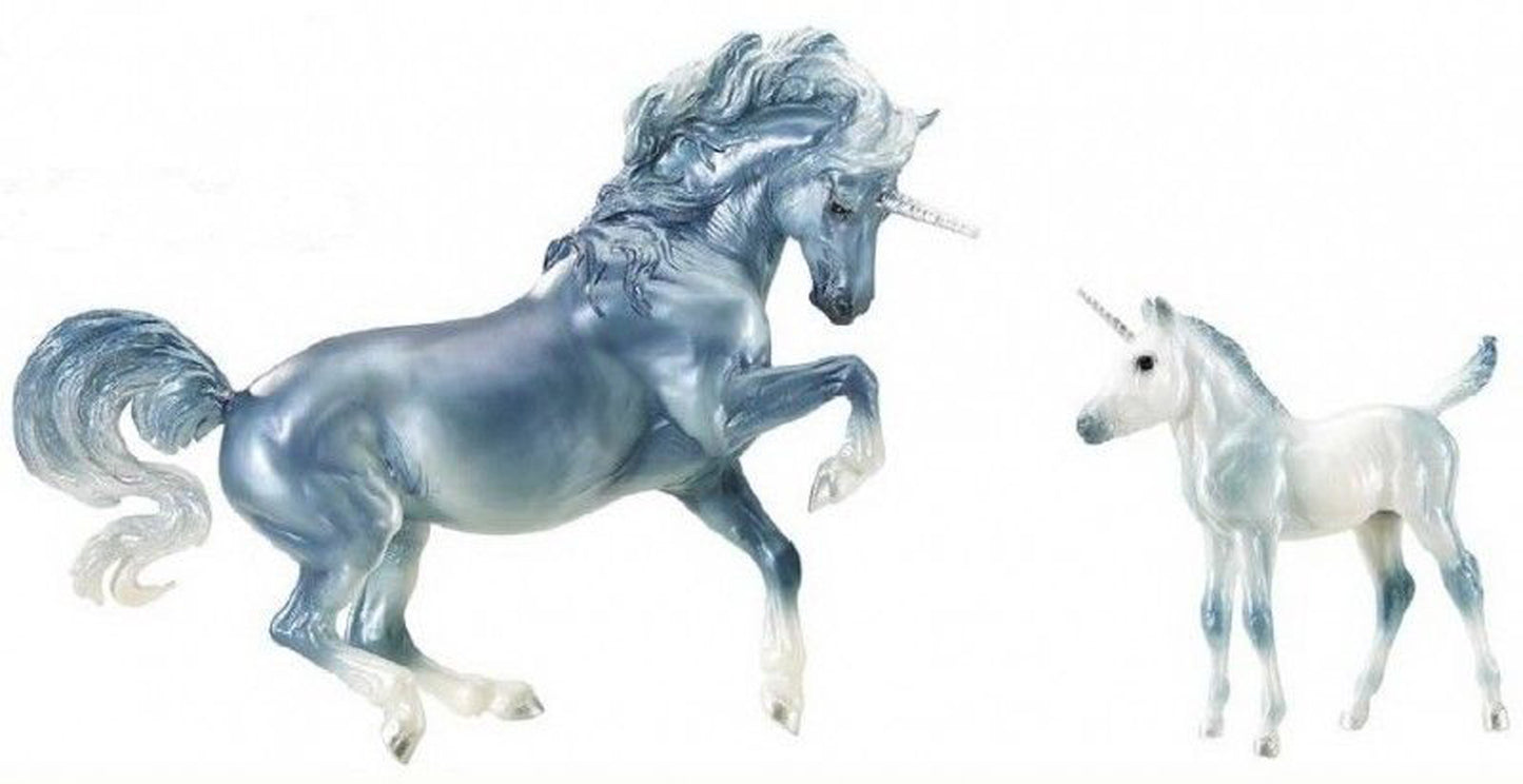 Breyer Horses - "Cascade and Caspian" Unicorn Mare and Foal - Traditional Size