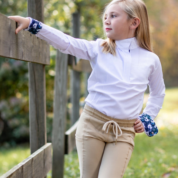 Anni Lyn Sportswear Kid's Long Sleeve Ventilated Show Shirt
