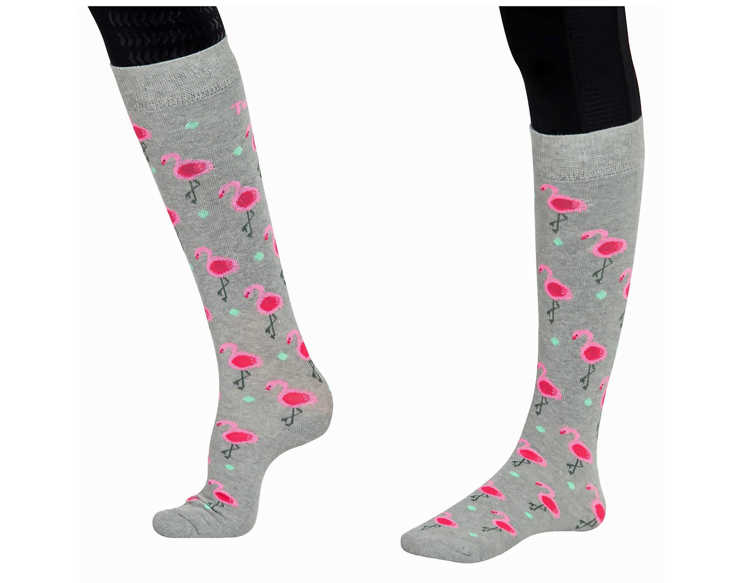 TuffRider Ladies Flamingo/Boat/Horse Knee Hi Socks - 3 Pack