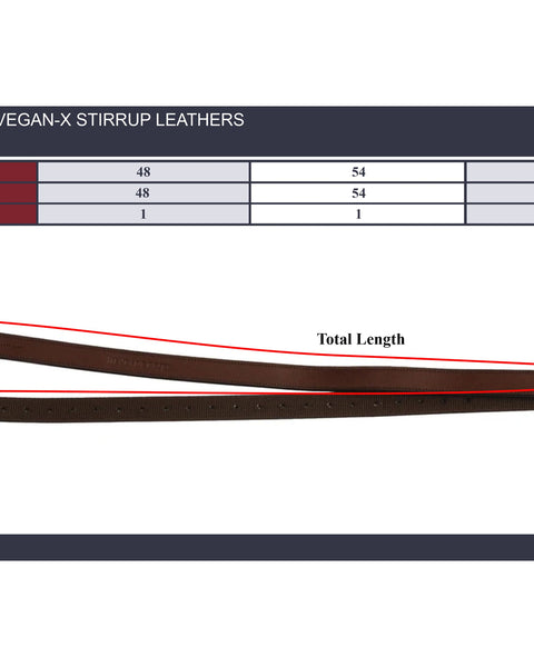 Henri de Rivel Nylon Lined Stirrup Leather (Havana)