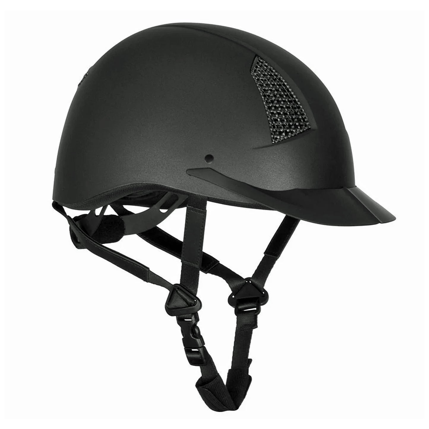 TuffRider Starter Horse Riding Helmet with Carbon Fiber Print Grills