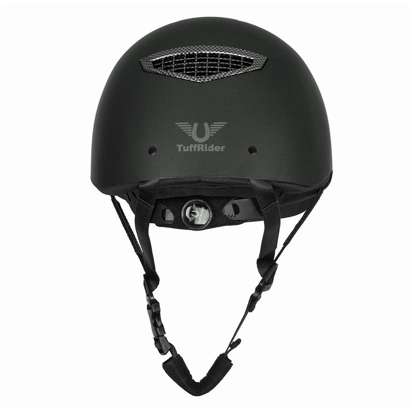 TuffRider Starter Horse Riding Helmet with Carbon Fiber Print Grills