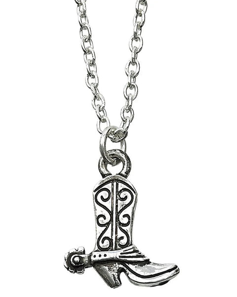 AWST International Cowboy Boot Necklace w/Colorful Cowboy Hat Gift Box