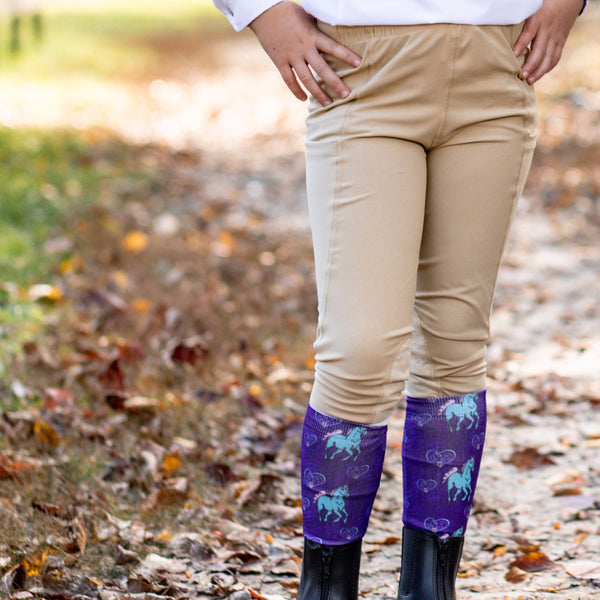 Anni Lyn Sportswear Kid's Printed Boot Socks- One Size - Closeout Item!