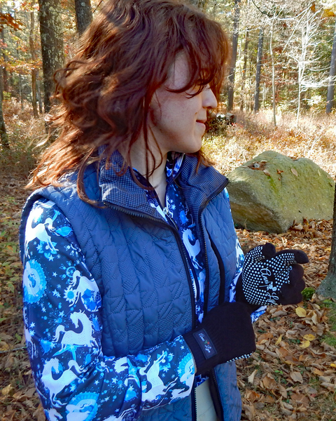 Anni Lyn Sportswear Winter Knit Gloves with Silicone Grip - Closeout!