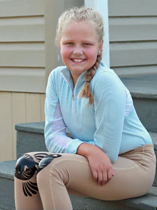 TuffRider Youth Long Sleeve Ventilated Technical Sport Shirt