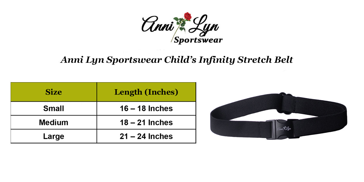 Anni Lyn Sportswear Child's Infinity Elastic Slide Belt - Closeout