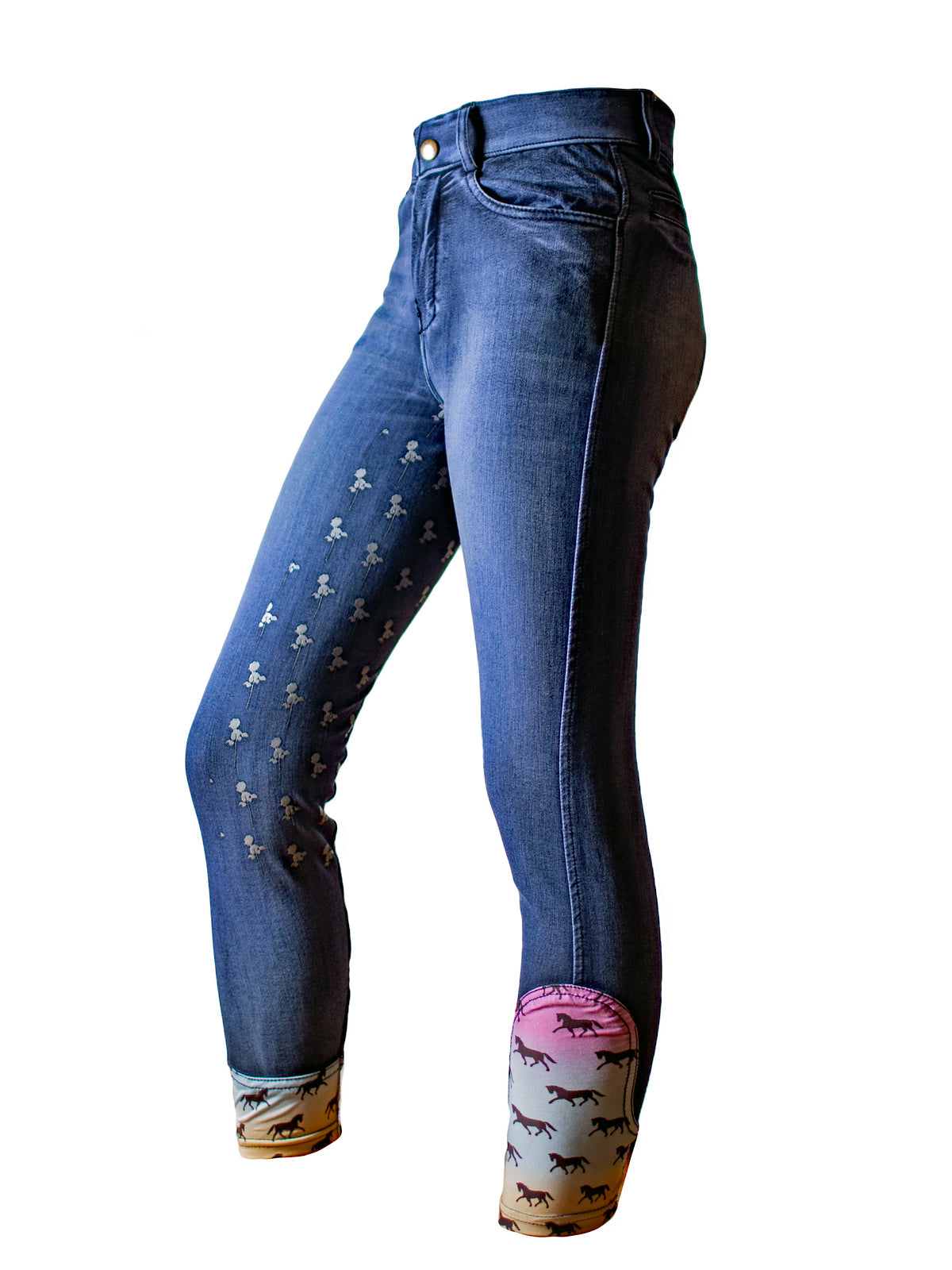 Anni Lyn Sportswear Women's Spirited Denim Full Seat Breech - Closeout!