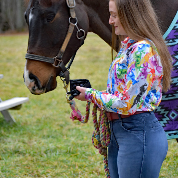 Anni Lyn Sportswear Women's ProAire Printed L/S Shirt - Vibrant2