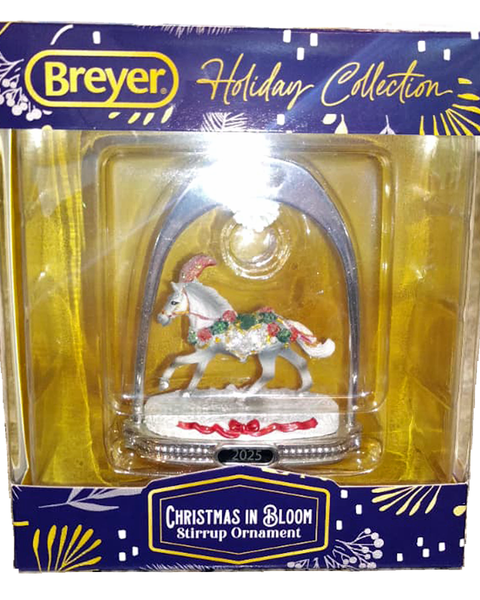 Breyer Horses Holiday Ornament - "Christmas in Bloom" Stirrup Ornament 2025