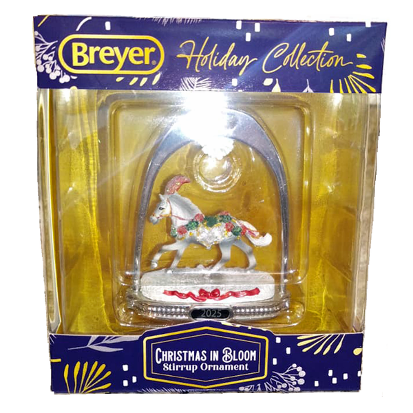 Breyer Horses Holiday Ornament - "Christmas in Bloom" Stirrup Ornament 2025
