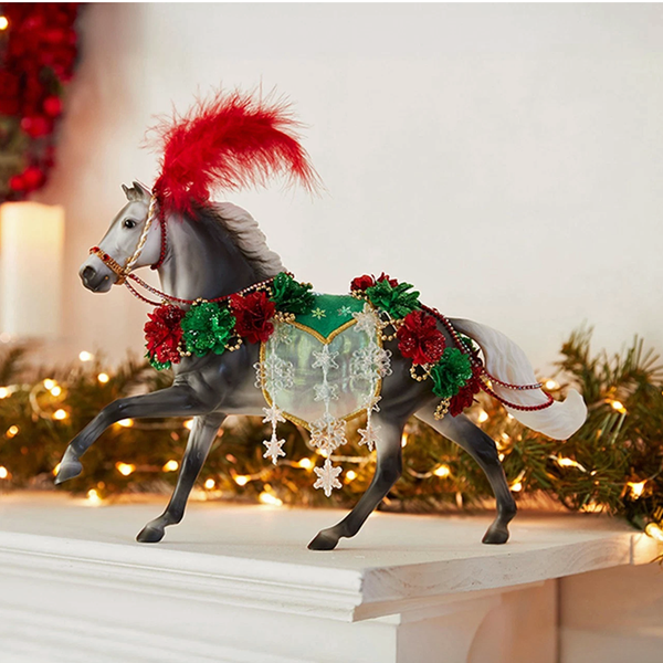 Breyer Horses - 2025 Holiday Horse - "Christmas in Bloom" - Traditional Size