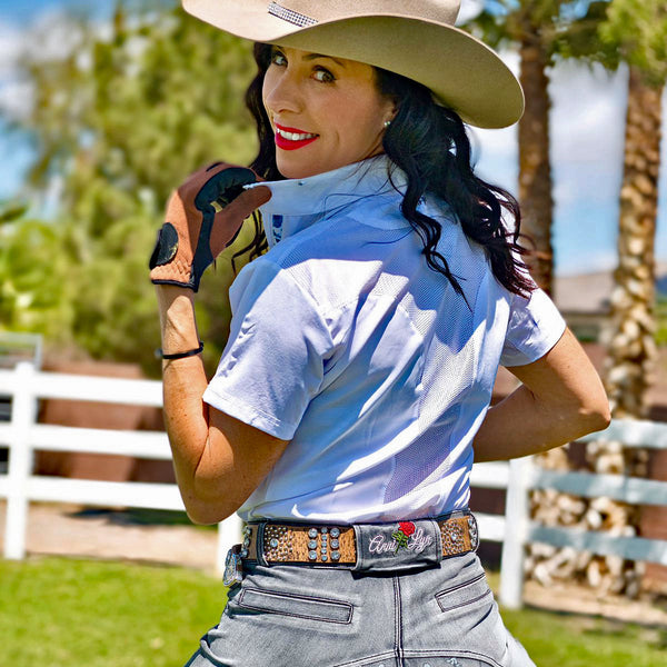 Anni Lyn Sportswear Women's Short Sleeve Ventilated Show Shirt - Life4