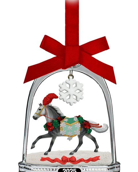 Breyer Horses Holiday Ornament - "Christmas in Bloom" Stirrup Ornament 2025