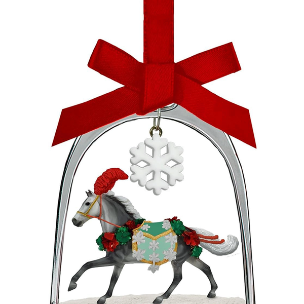 Breyer Horses Holiday Ornament - "Christmas in Bloom" Stirrup Ornament 2025