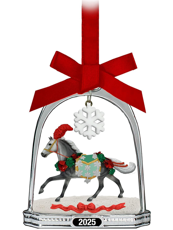 Breyer Horses Holiday Ornament - "Christmas in Bloom" Stirrup Ornament 2025