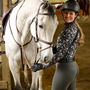 Kerrits Women's First Level Quarter Zip Stretch Fleece Tech Top - Print