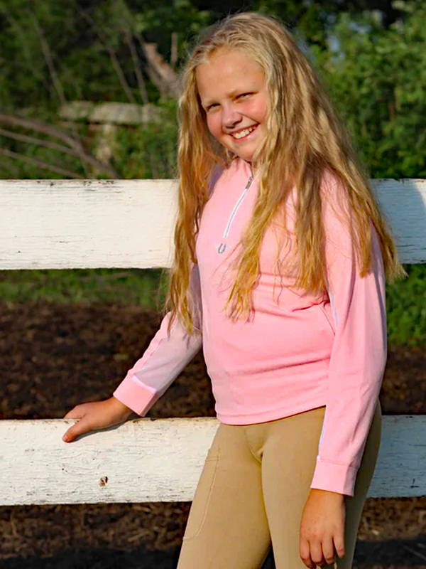 TuffRider Youth Long Sleeve Ventilated Technical Sport Shirt