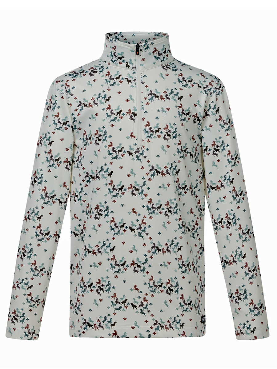 Kerrits Kids In the Zone CoolCore Long Sleeve Shirt - Print