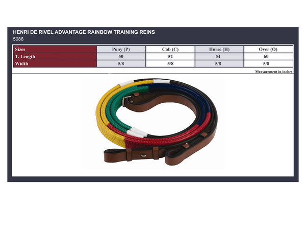 Henri de Rivel Advantage Rainbow Training Reins