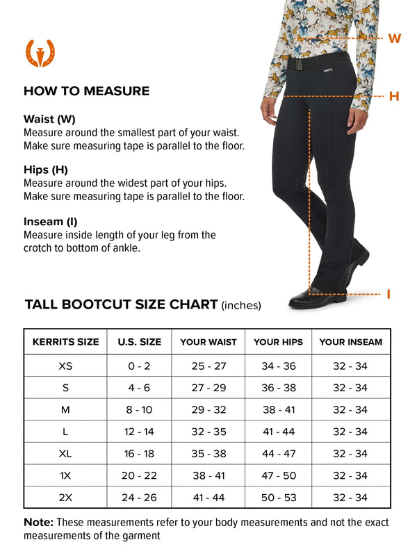Kerrits Women's Microcord Extended Knee Patch Bootcut
