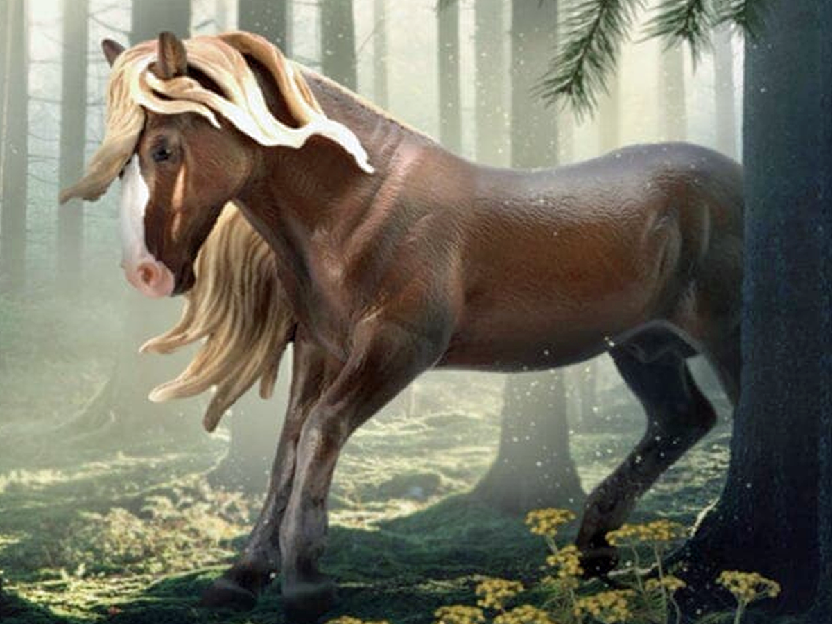 CollectA Black Forest Horse Stallion