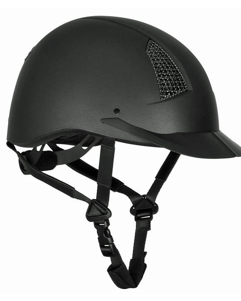 TuffRider Starter Horse Riding Helmet with Carbon Fiber Print Grills