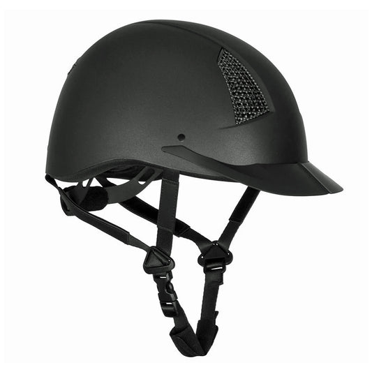 TuffRider Starter Horse Riding Helmet with Carbon Fiber Print Grills