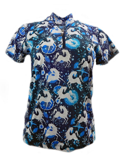 Anni Lyn Sportswear Women's ProAire Printed Short Sleeve Shirt