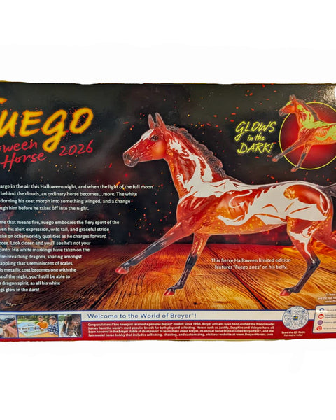 Breyer Horses - 2026 Halloween Horse - Fuego - Traditional Size - Glows in the Dark!