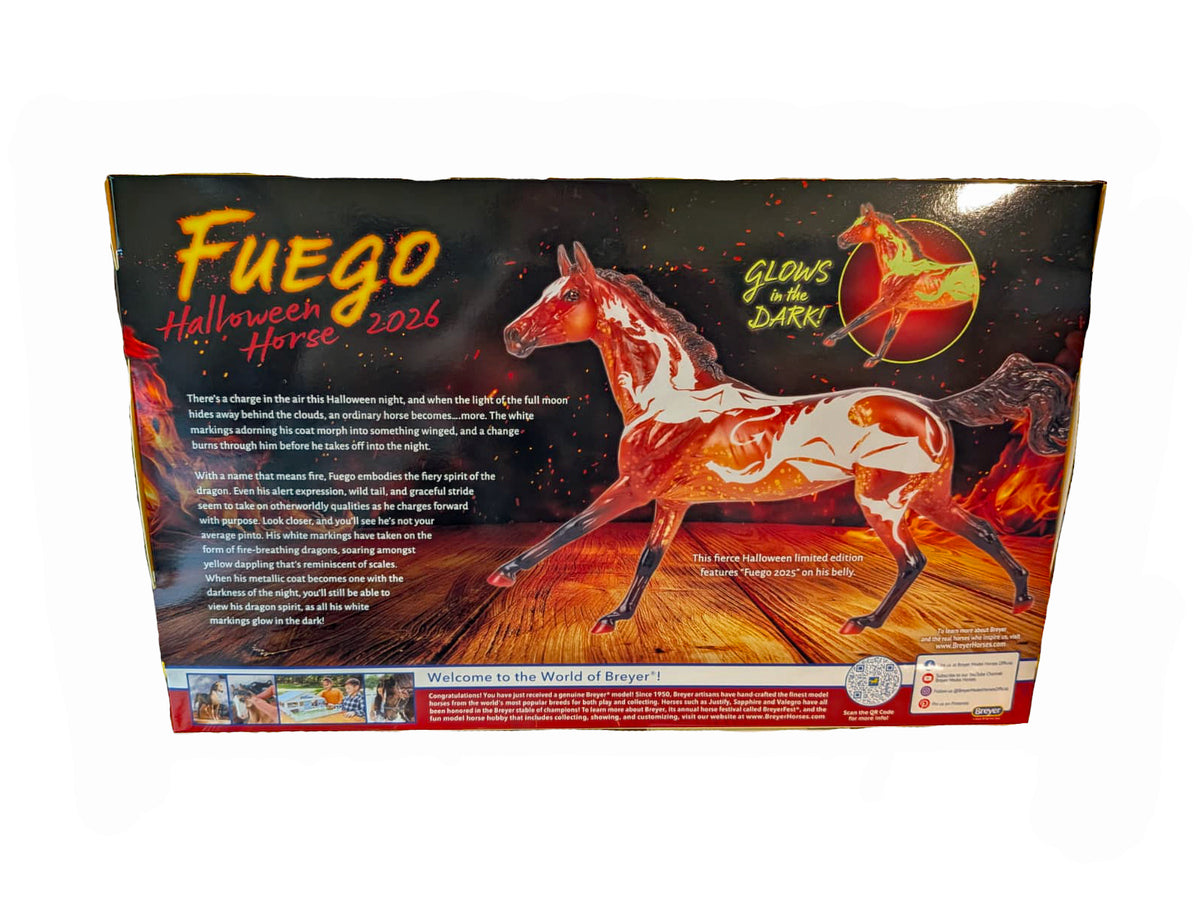 Breyer Horses - 2026 Halloween Horse - Fuego - Traditional Size - Glows in the Dark!