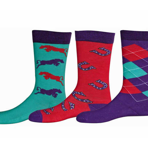 TuffRider Children's Trio Ankle Socks - 3 pack