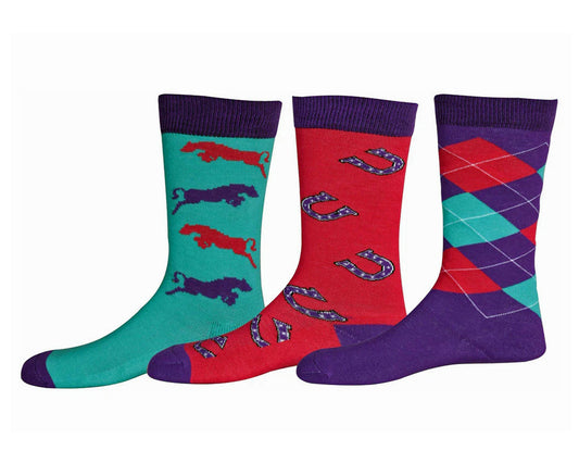 TuffRider Children's Trio Ankle Socks - 3 pack
