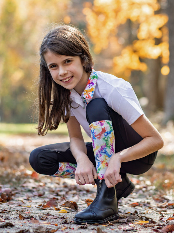 Anni Lyn Sportswear Kid's Printed Boot Socks- One Size - Closeout Item!