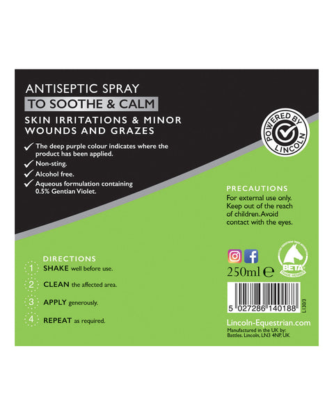 Lincoln Horse Care Purple Spray (250ml Spray Bottle)
