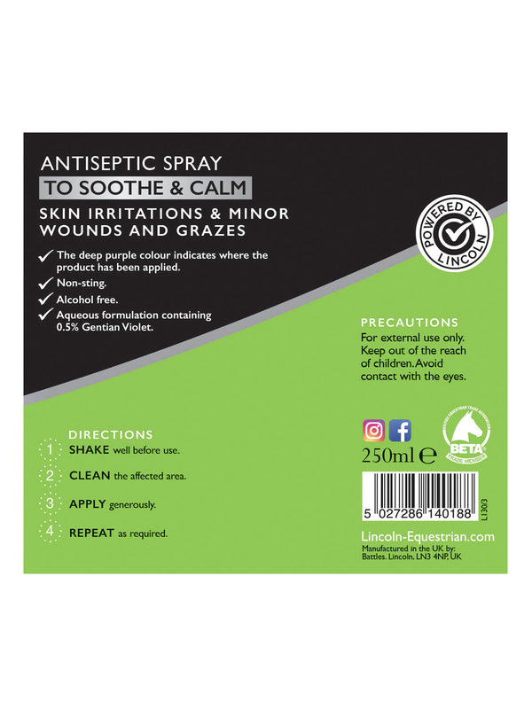 Lincoln Horse Care Purple Spray (250ml Spray Bottle)