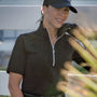 Anni Lyn Sportswear Women's Elegance Short Sleeve Shirt - Black Lifestyle