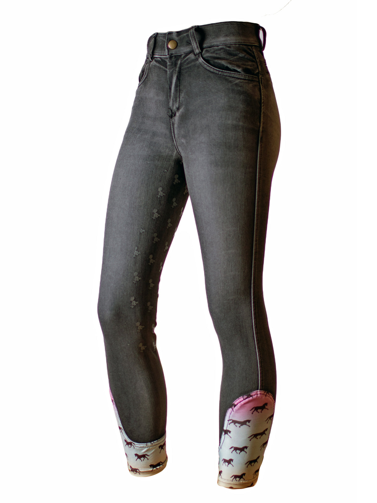 Anni Lyn Sportswear Women's Stretch Denim Full Seat Breech