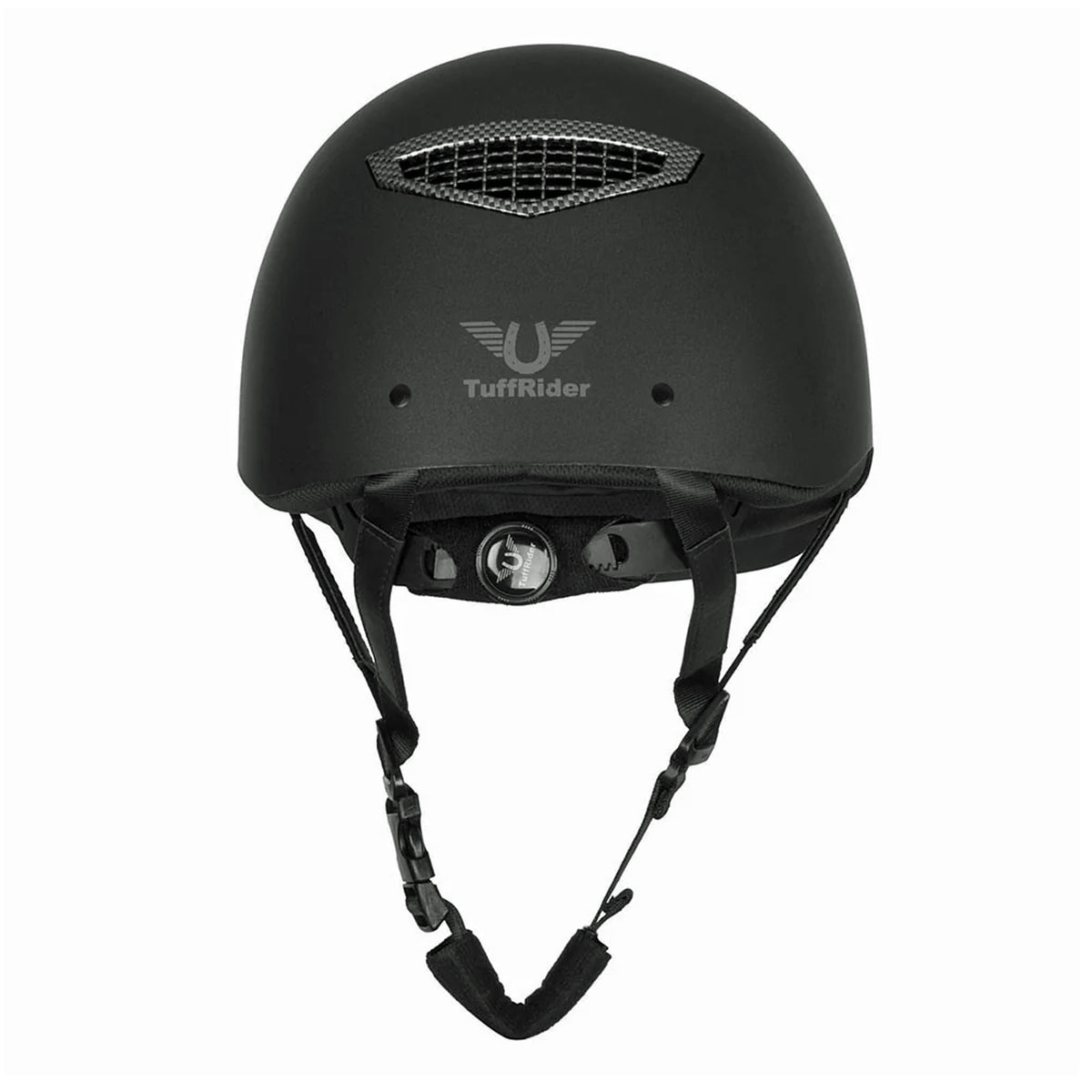 TuffRider Starter Horse Riding Helmet with Carbon Fiber Print Grills