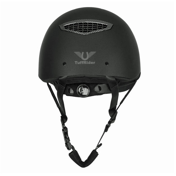 TuffRider Starter Horse Riding Helmet with Carbon Fiber Print Grills