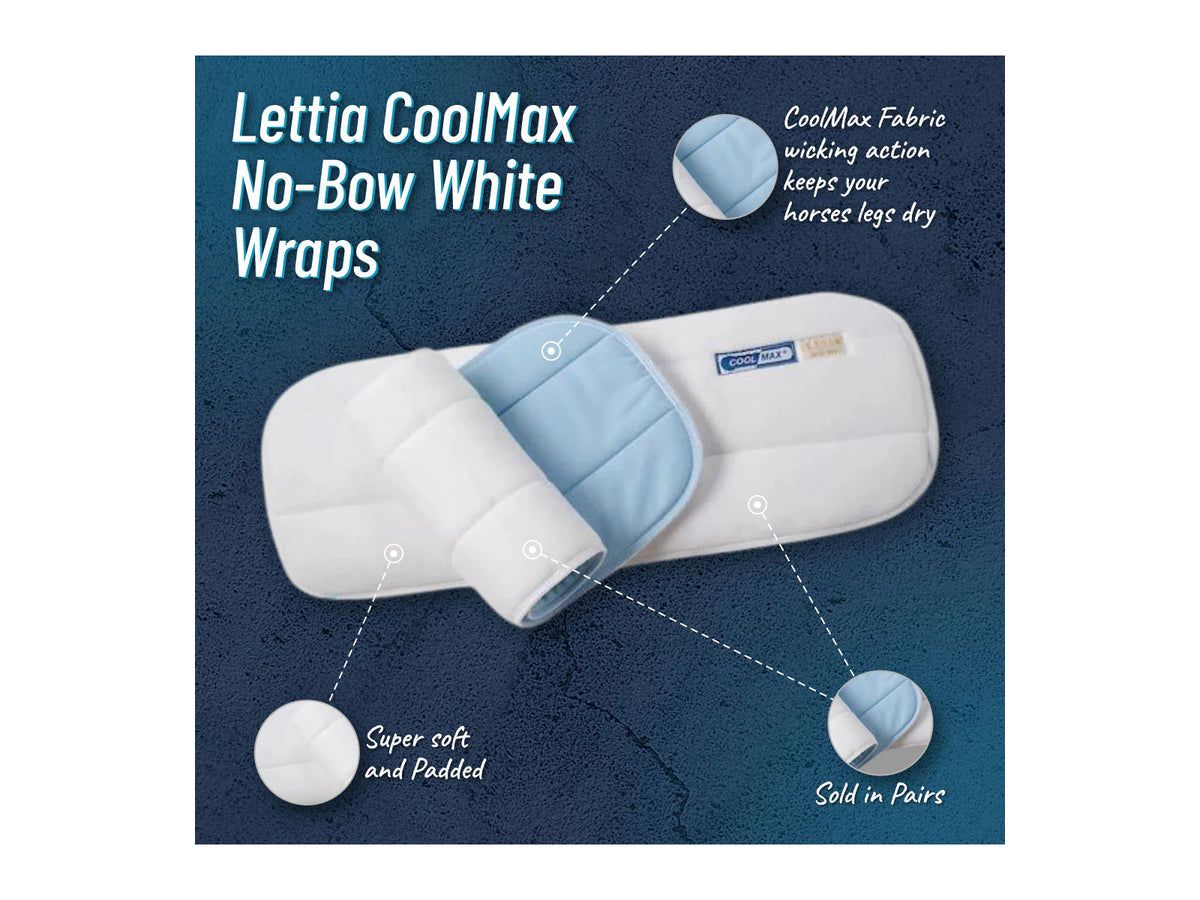 Lettia Collections Cool-Max No-Bow White Wraps