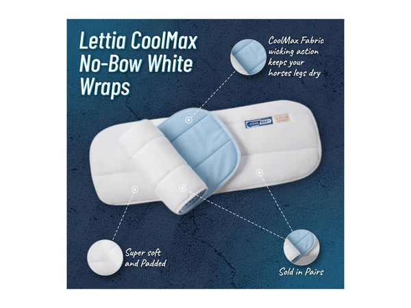 Lettia Collections Cool-Max No-Bow White Wraps