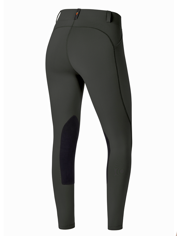 Kerrits Crossover genou patch femme XS gris nylon stretch culotte d Kerrits Crossover genou patch femme XS gris nylon stretch culotte d