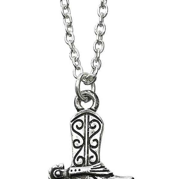 AWST International Cowboy Boot Necklace w/Colorful Cowboy Hat Gift Box