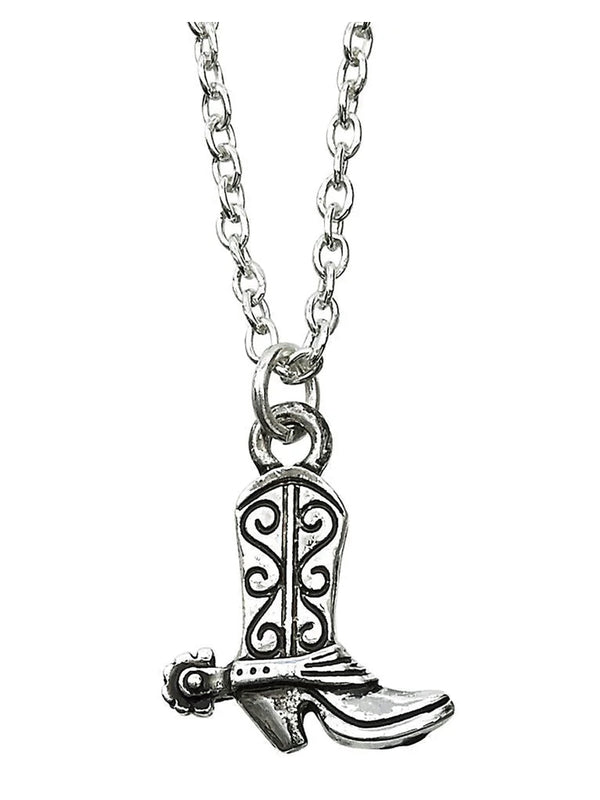 AWST International Cowboy Boot Necklace w/Colorful Cowboy Hat Gift Box