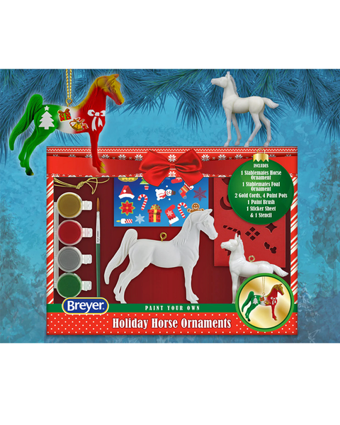 Breyer Horses - Paint Your Own Holiday Horse Ornaments - Closeout!
