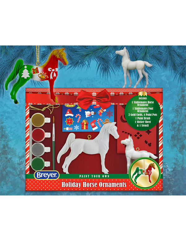 Breyer Horses - Paint Your Own Holiday Horse Ornaments - Closeout!