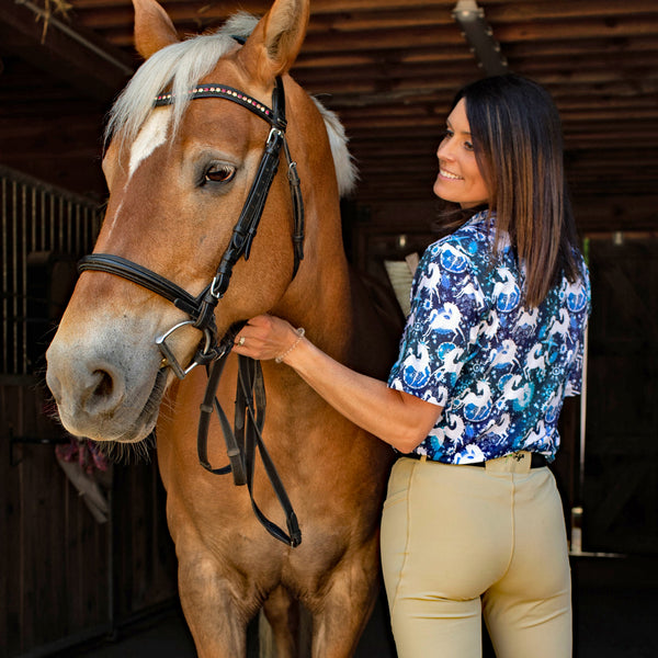 Anni Lyn Sportswear Women's ProAire Printed Short Sleeve Shirt