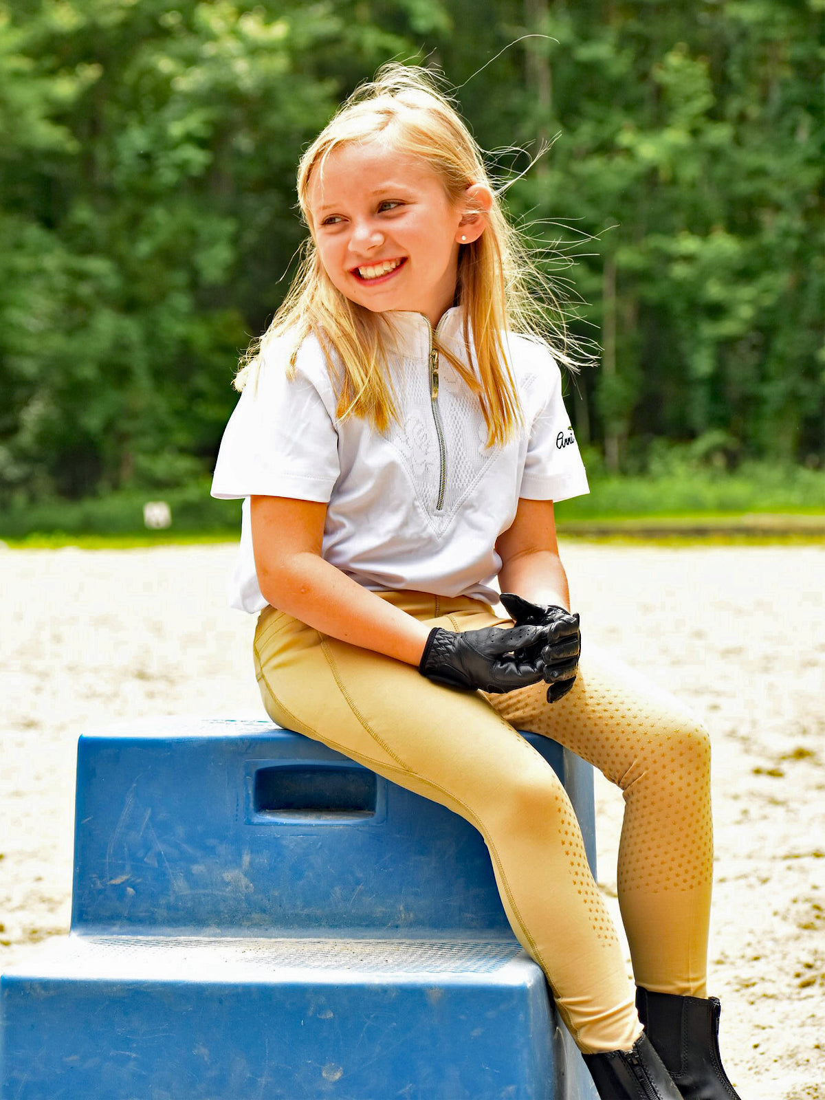 Anni Lyn Sportswear Kid's Elevate Silicone Knee Patch Tight - Closeout!