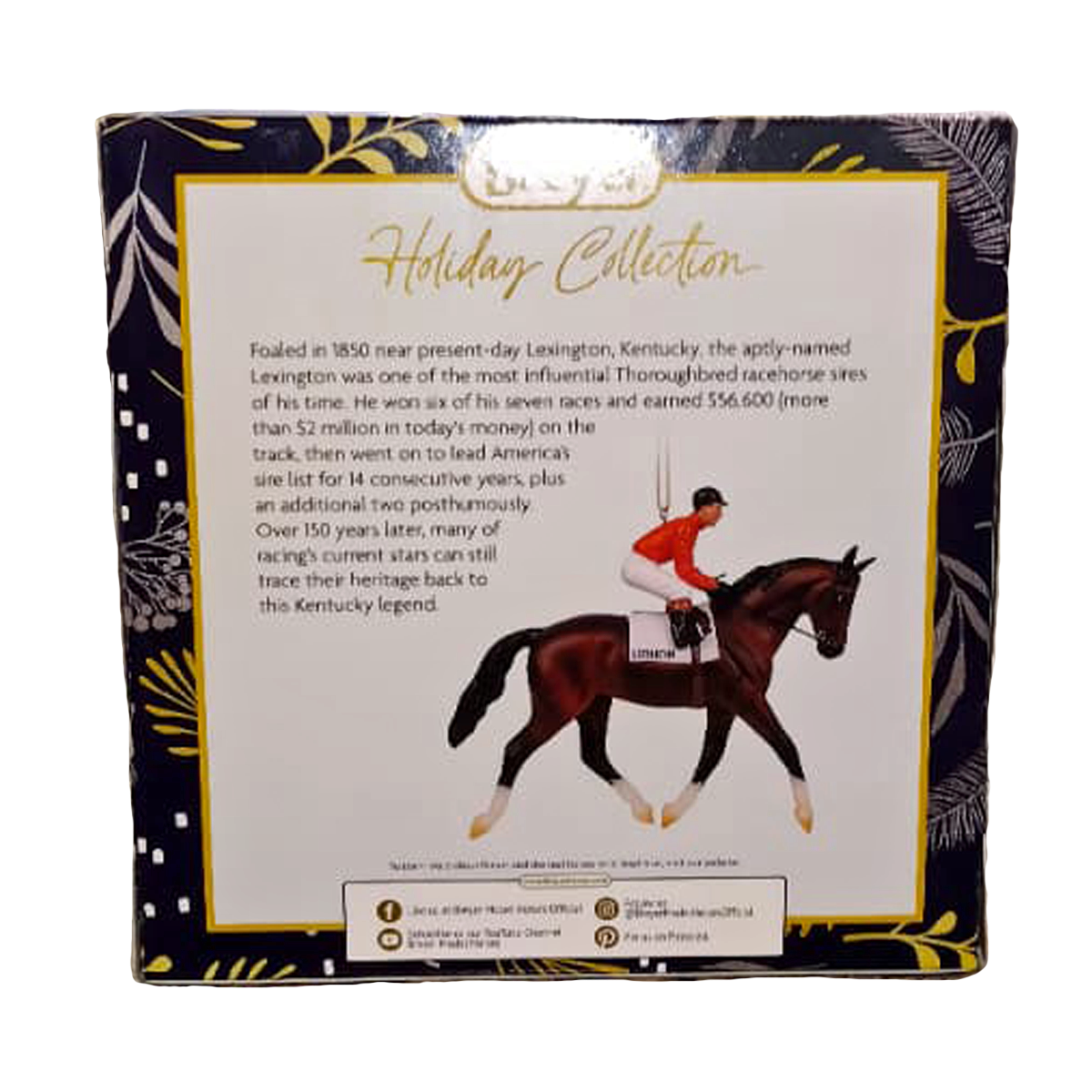 Breyer Horses 2025 Holiday Ornament - Lexington - Racehorse Series